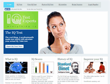 Tablet Screenshot of iqtestexperts.com